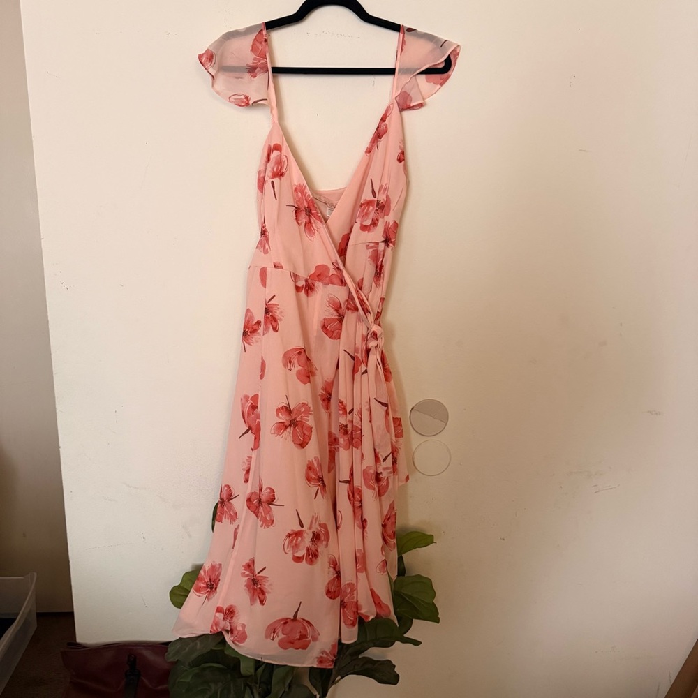 Hutch Floral Pink Wrap Dress